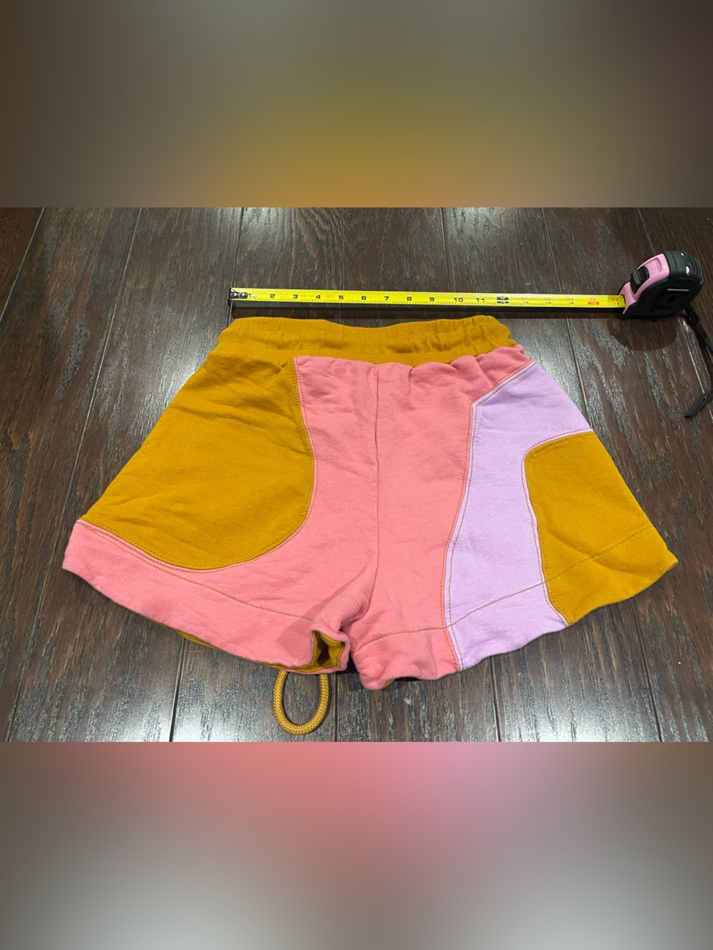Farm Rio Colorblock Short Color Block High Waist Fleece Moletom Small - Picture 3 of 6